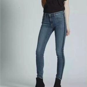 DRIFTWOOD Jackie Jeans Leather Stars SZ 26 Waist 28 long